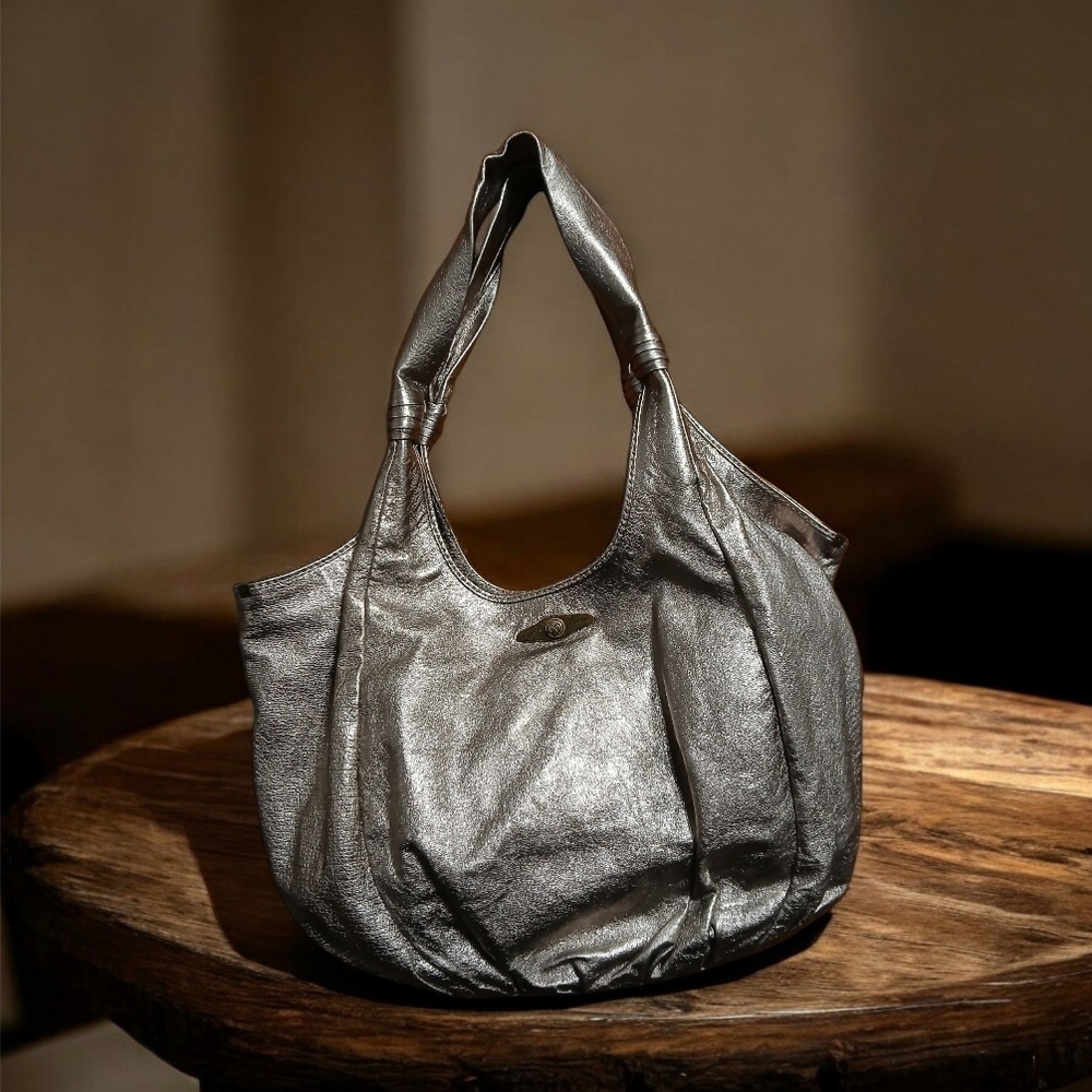 Elliott Lucca Shimmering Champagne Shoulder Bag